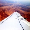Flaps up for landing in Amman, Jordan