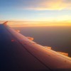 En route from Amman to Abu Dhabi, cabin crew announce the sunset for passengers who were fasting