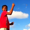Flying a kite on the beach in Colombo, Sri Lanka. #srilanka #colombo #beach #travel #kite #flying