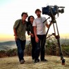 CNN ‘Inside the Middle East’ crew filming at the ruins of Sebastia in the West Bank