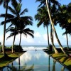 Pool outside colonial-era villa in Thalpe, Sri Lanka.  Whole area was completely rebuilt after the 2004 tsunami. #beach #travel