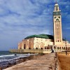 Hassan II Mosque in Casablanca, Morocco. Tallest minaret in the world.
