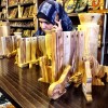 Every store in #Bethlehem sells olive wood nativity scenes, but this shop offers a modern take – a wall blocks the three wisemen from reaching baby Jesus. #christmas