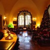 Christmas decorations at the American Colony in Jerusalem.