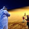 In #Liwa #Oasis, on the edge of the vast ‘Empty Quarter’, young (mostly male) Emiratis, Saudis, Qataris and Kuwaitis meet in one of the most remote places of #Arabia for an unusual competition: a 4×4 drag race up the tallest sand dune in the #UAE.  Here, a judge inspects the track before the start of the #race. Stay tuned to #cnnime for more!