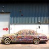 Interesting paint job on this Bentley in Dubai. #uae