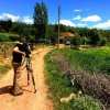 Cameraman @christianstreibcnn filming a small farming village in the mountains near #soma, #turkey. #mine #travel #nature #camera #film #cnn