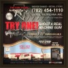 “Shoot a real machine #gun!” An advertisement for guns hanging in the #airport in Las #Vegas. #America