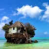 The #Rock: a #restaurant in the middle of the #Indian #Ocean off #Zanzibar. #africa #tanzania #travel #beach #food #foodie