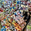 Where stuffed #animals come from. The Cho Dong Xuan, one of the largest covered markets in #Hanoi. #Vietnam