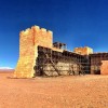 The backside of the 'Jerusalem Set' at one of the major film studios in Ouarzazate, Morocco. This was the backdrop for Game of Thrones, Kingdom of Heaven, and many other films.  The entire set cost $6 million to build, and the walls of the old city are made of styrofoam. #Morocco #travel #film #studio #Ouarzazate #Jerusalem