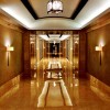 The newest pedestrian tunnel to cross the corniche road in #AbuDhabi. Complete with chandeliers and marble. #UAE
