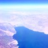 Hazy day over the northern end of the Gulf of Aqaba. #Egypt, #Israel, #Jordan and #Saudi Arabia all come together along this shoreline.