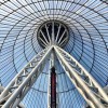 Under the big yurt. Looking up inside the Khan Shatyr shopping mall in #Astana, #Kazakhstan. #travel #architecture