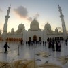 One more from Abu Dhabi's Sheikh Zayed Grand Mosque. First time to see it at #sunset. #zayed #uae #abudhabi #mosque