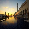 Sunset at Sheikh Zayed Grand Mosque. #zayed #mosque #abudhabi #uae #sunset