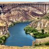 Bridge across the Snake River along the old Oregon Trail.