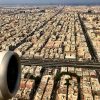 Final approach to Jeddah, Saudi Arabia